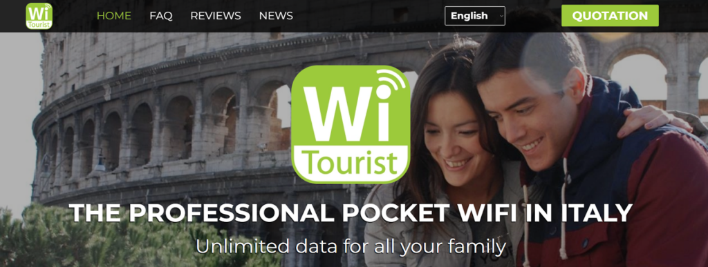 witourist, pocket wifi rome