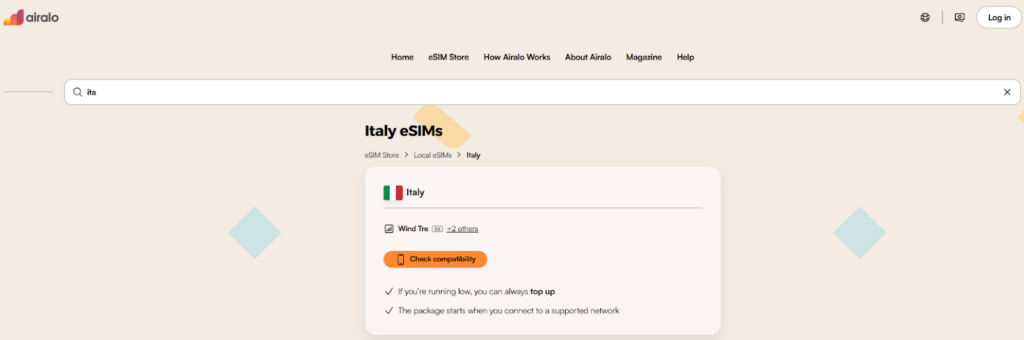 airalo esim, pocket wifi rome alternative