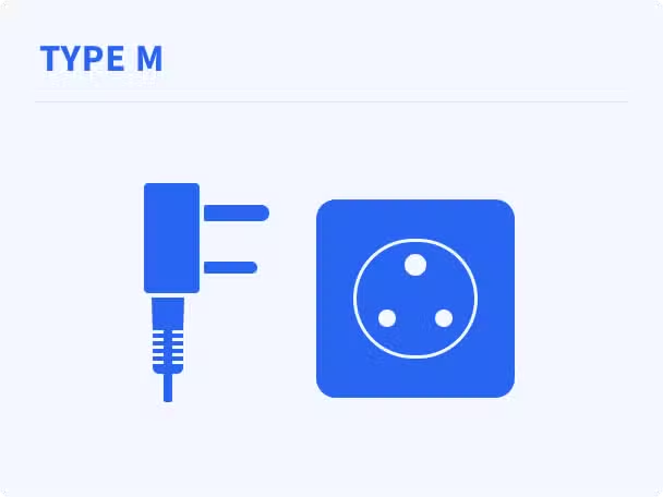 south africa plug type m
