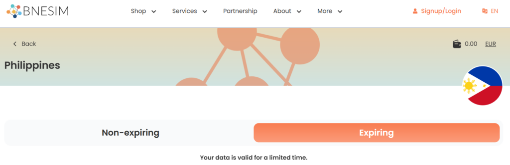 bnesim esim, roaming alternative for philippines